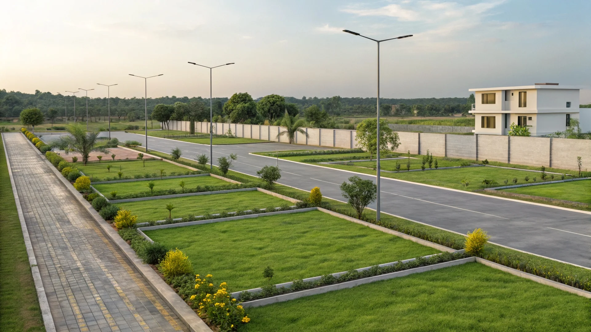 Residential land in shantiniketan